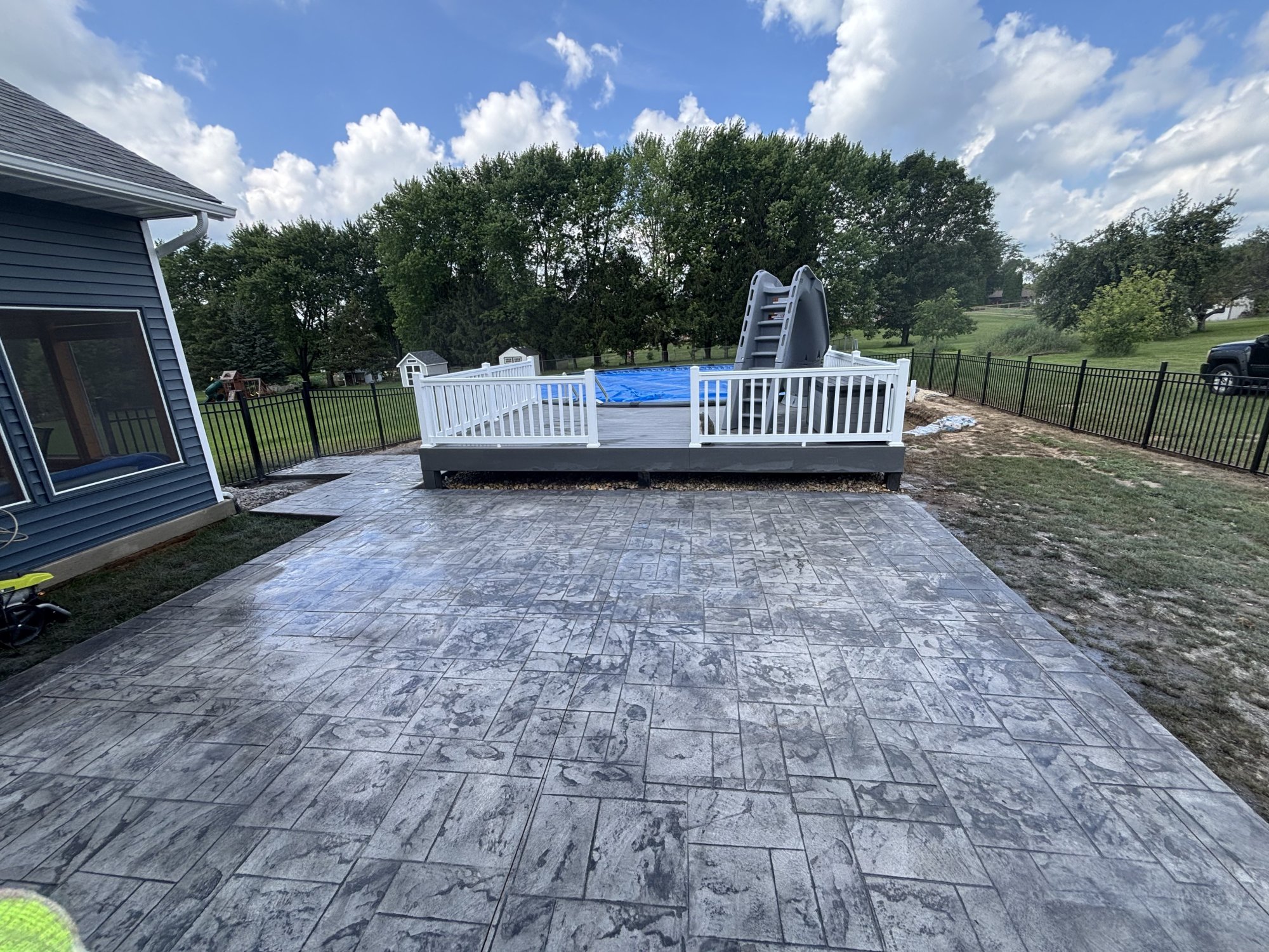 Sealed concrete project by Kimble's Crete