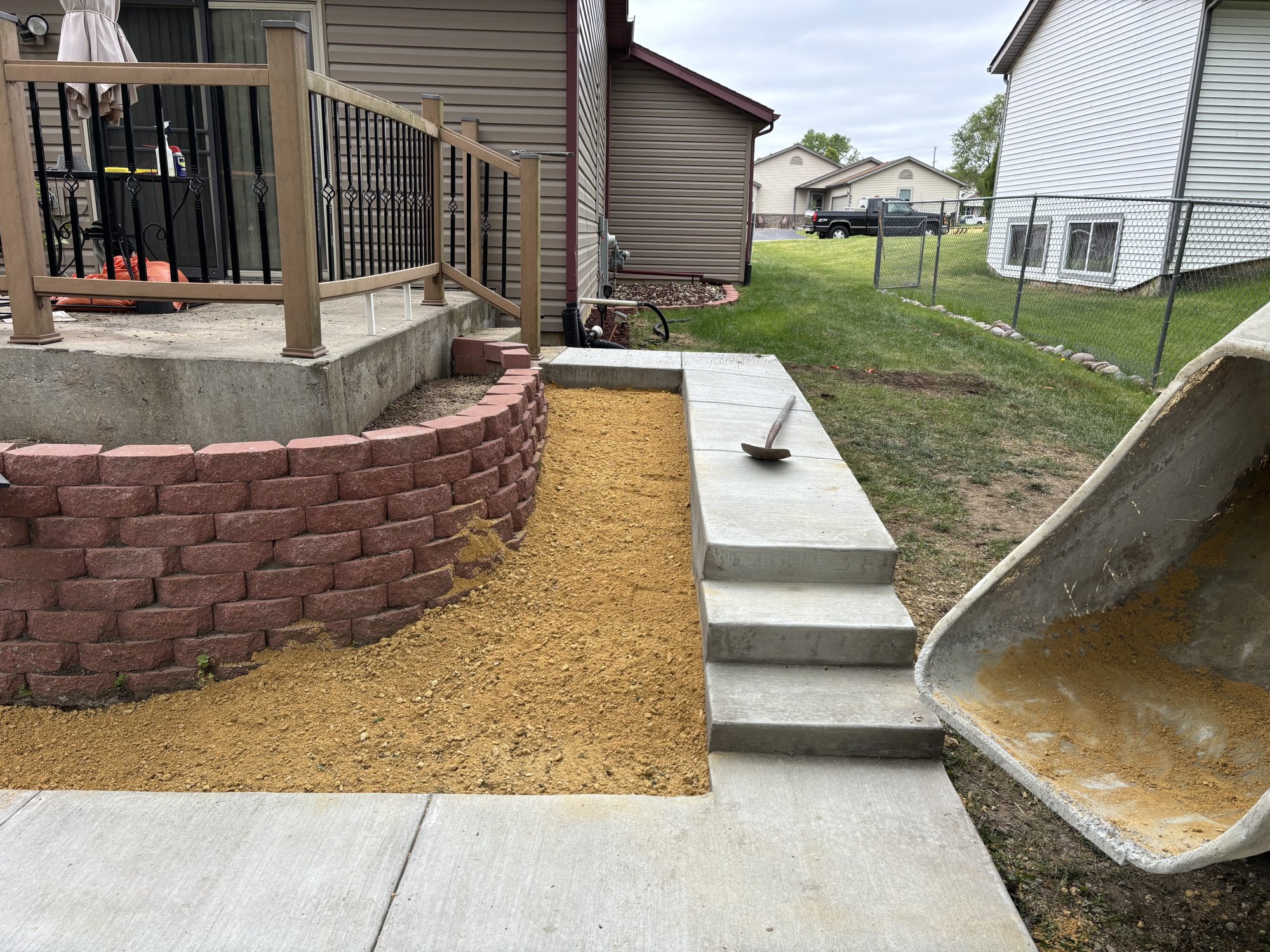 Retaining Wall Construction provided by Kimble's Crete in Harvard, IL