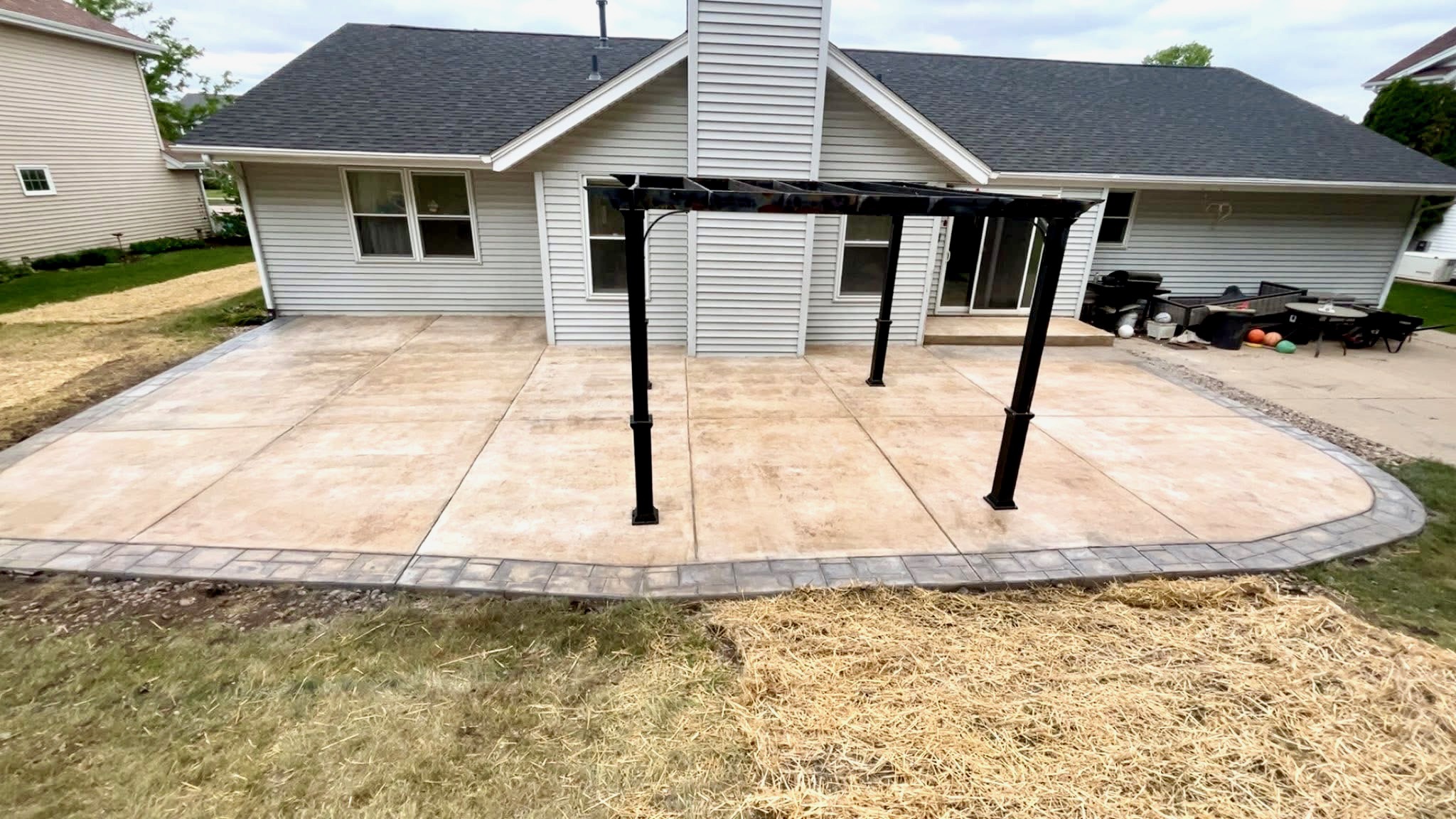 Durable Concrete Patio Installation from Kimble's Crete